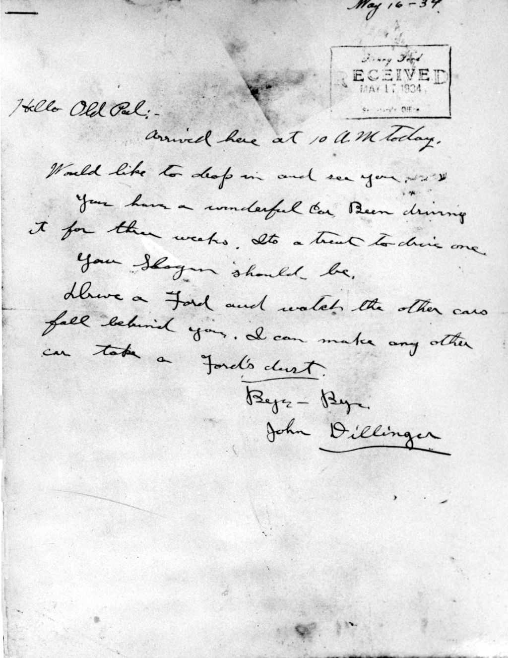John Dillinger, public enemy No. 1